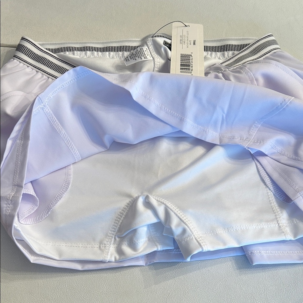 Lucky in Love x K-Swiss White Tennis Skirt with Black Trim - Picture 5 of 5